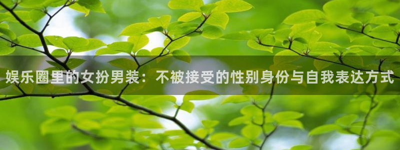 琳琅娱乐：娱乐圈里的女扮男装：不被接受的性别身份与自我表达方式